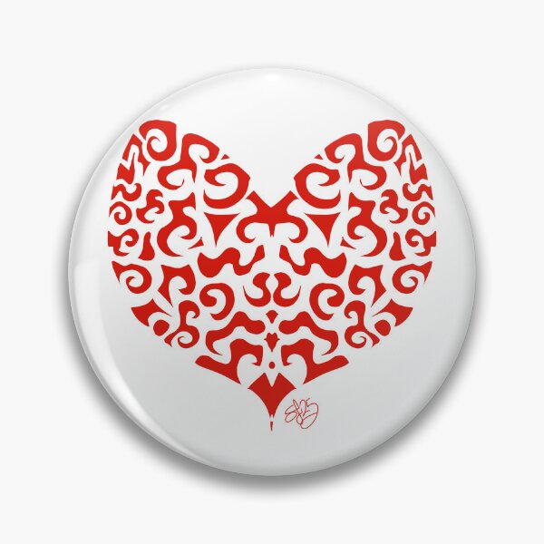 Item preview, Stylised Rorschach test heart  designed and sold by Pittstop.
