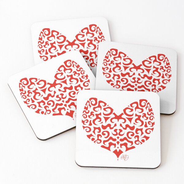 Item preview, Stylised Rorschach test heart  designed and sold by Pittstop.