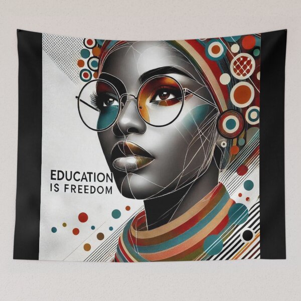Item preview, Black History Teacher Education Is Freedom Nice Afro Women Gift designed and sold by Creat-Des.