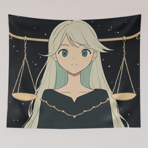 Item preview, Libra zodiac symbol | Anime style designed and sold by ComicsFactory.