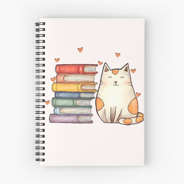 Item preview, Stack of books with a cat  designed and sold by Shiningsticker8.