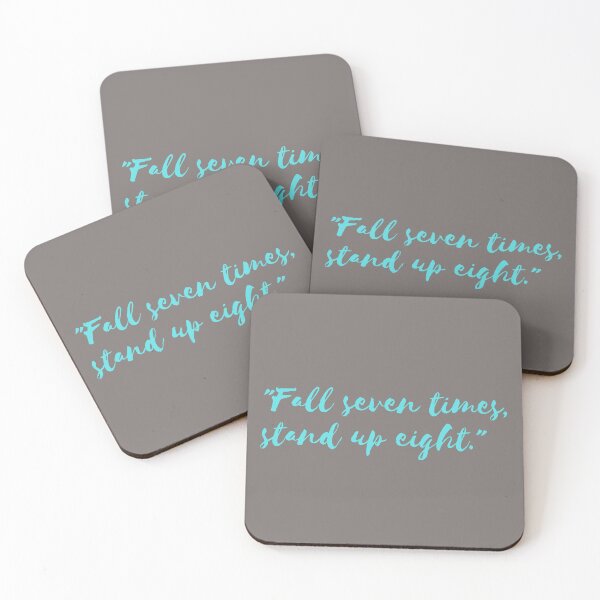 Item preview, "Fall seven times, stand up eight." designed and sold by Summer Sunshine.