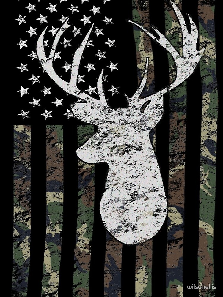 Camouflage Flag Deer Hunting  iPhone Case for Sale by wilsonellis