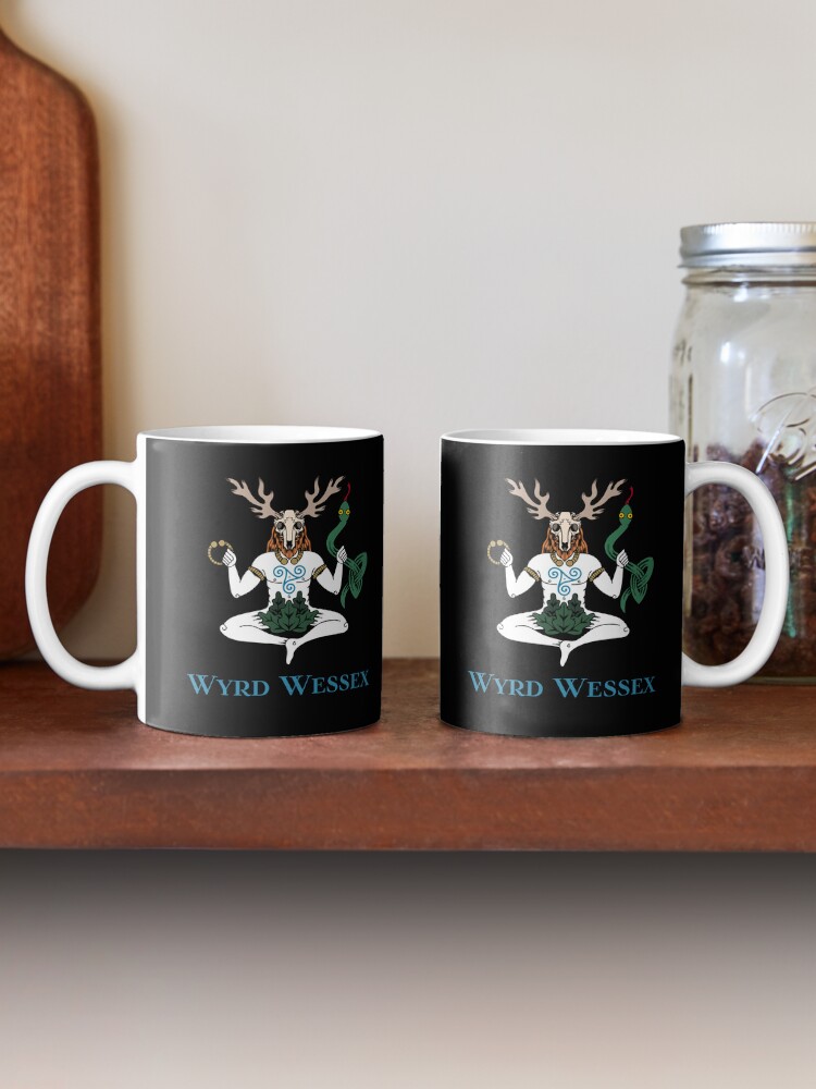 Thumbnail 2 of 6, Coffee Mug, Cernunnos Wyrd Wessex designed and sold by saxonforageruk.