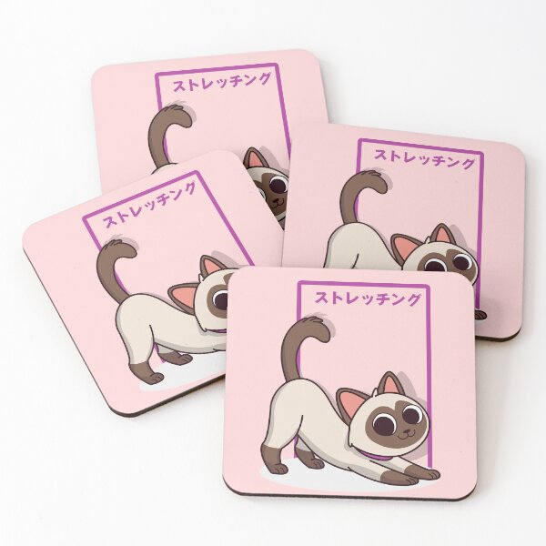 Item preview, Siamese cat streching designed and sold by Jessebladezwork.
