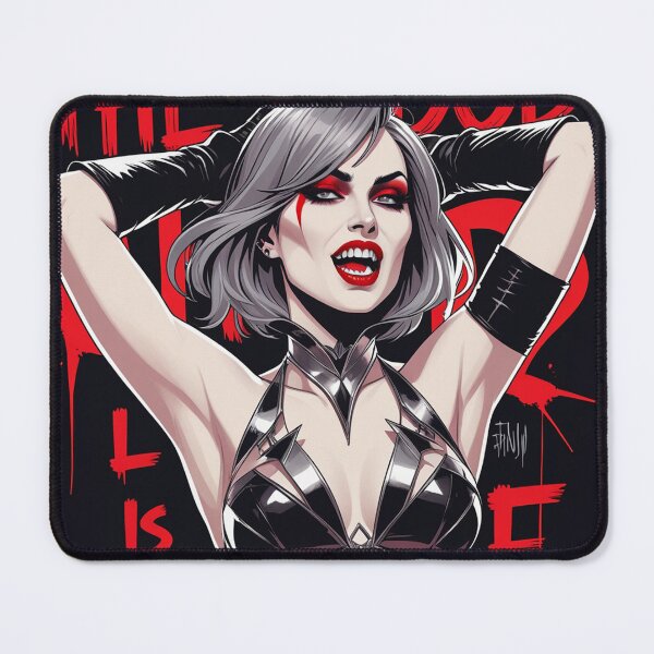 Item preview, Sexy Vampire demon fantasy punk horror Girl illustration designed and sold by Vintage Designs +.