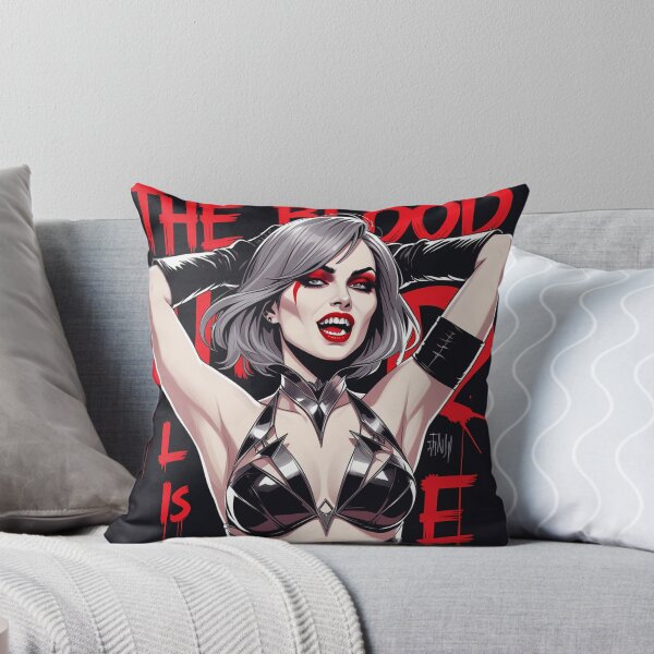Item preview, Sexy Vampire demon fantasy punk horror Girl illustration designed and sold by Vintage Designs +.