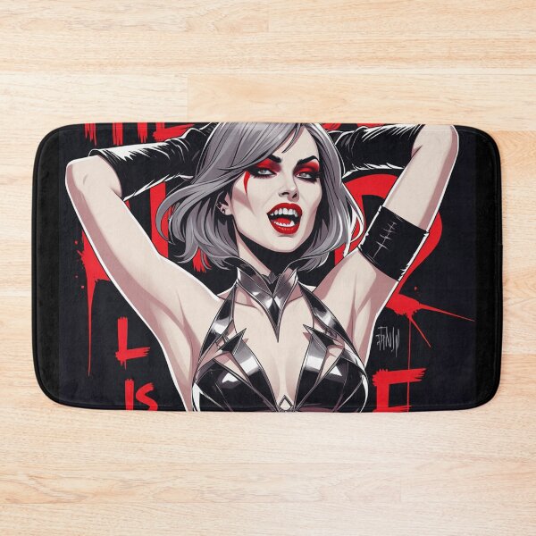 Item preview, Sexy Vampire demon fantasy punk horror Girl illustration designed and sold by Vintage Designs +.