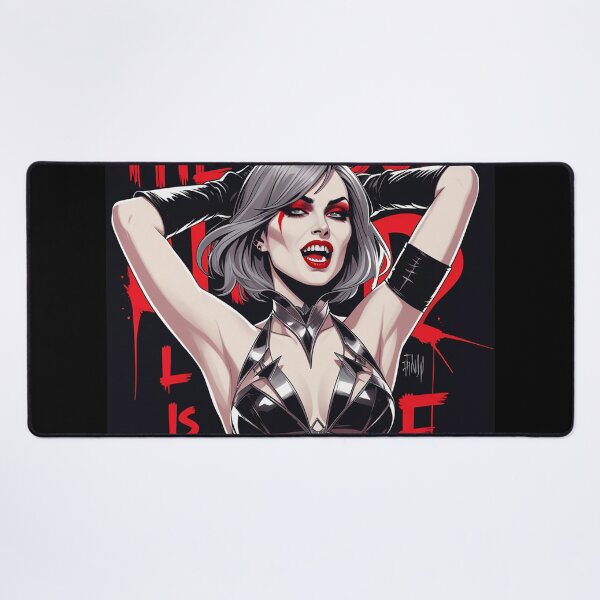 Item preview, Sexy Vampire demon fantasy punk horror Girl illustration designed and sold by Vintage Designs +.