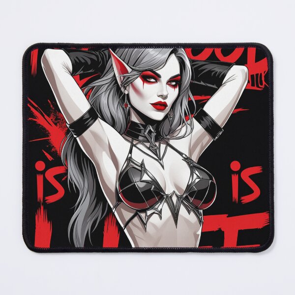 Item preview, Sexy Vampire demon fantasy punk horror Girl illustration designed and sold by Vintage Designs +.