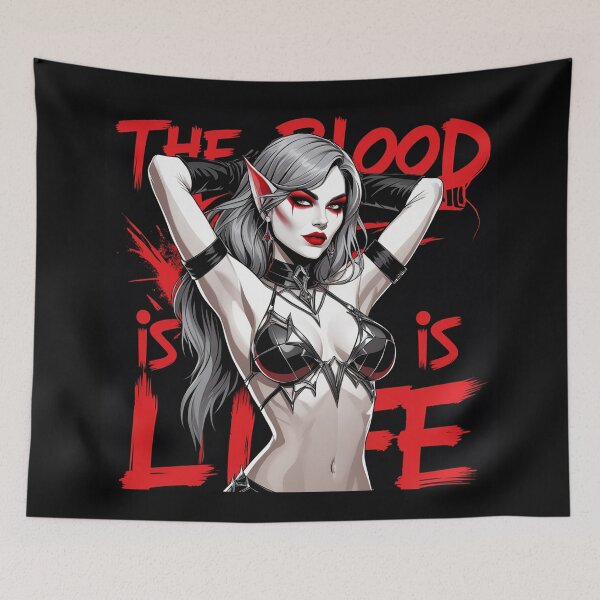 Item preview,  Sexy Vampire demon fantasy punk horror Girl illustration designed and sold by Vintage Designs +.