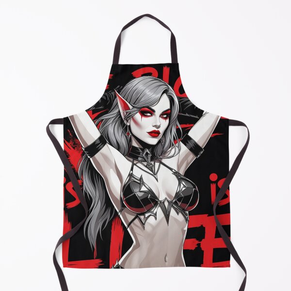Item preview, Sexy Vampire demon fantasy punk horror Girl illustration designed and sold by Vintage Designs +.