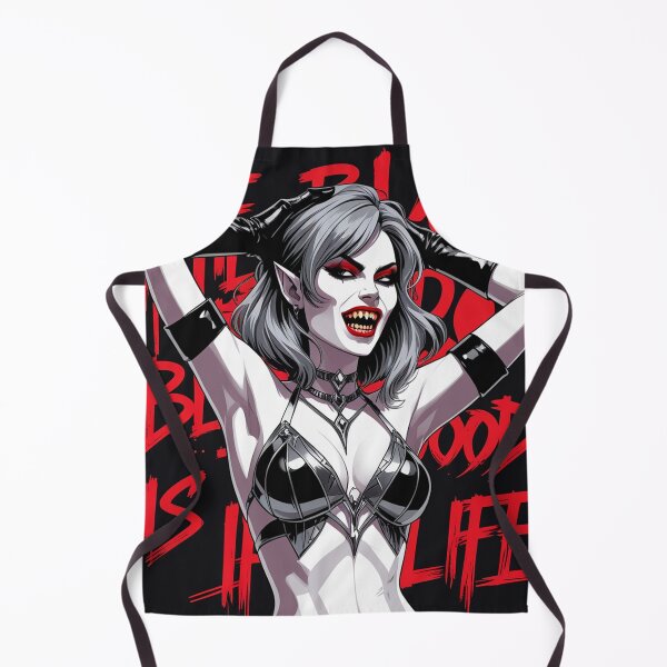 Item preview, Sexy Vampire demon fantasy punk horror Girl illustration designed and sold by Vintage Designs +.