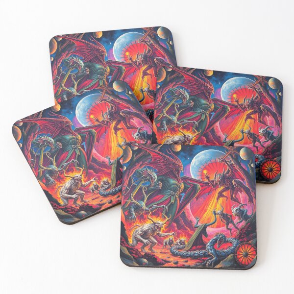 Item preview,  The Denizen Demons of Hell a Hellscape classical painting designed and sold by Vintage Designs +.