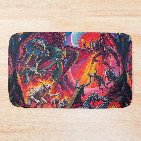 Item preview,  The Denizen Demons of Hell a Hellscape classical painting designed and sold by Vintage Designs +.