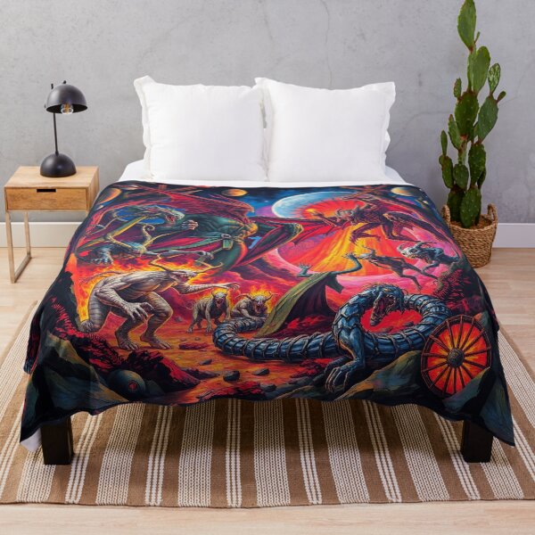 Item preview,  The Denizen Demons of Hell a Hellscape classical painting designed and sold by Vintage Designs +.