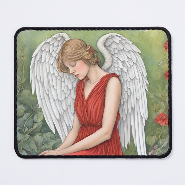 Item preview, Serenity Angel in Red Dress designed and sold by Our Bible Journey.