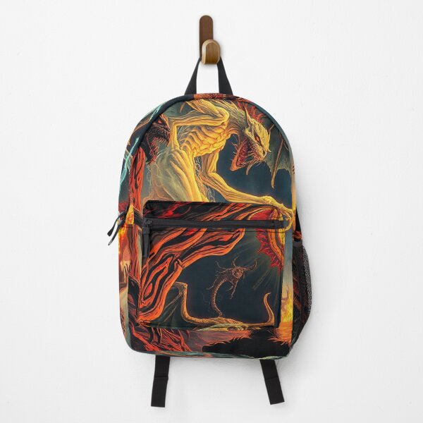 Item preview, The Denizen Demons of Hell a Hellscape classical painting designed and sold by Vintage Designs +.