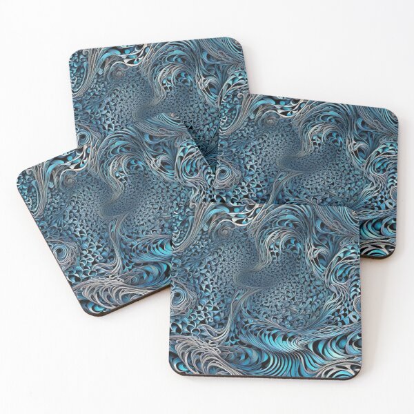 Item preview, White and Blue Abstract Void designed and sold by Harmonic_Layers.