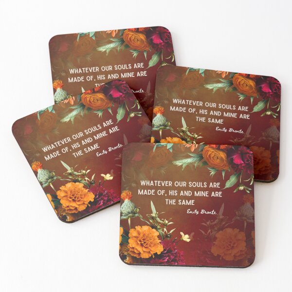 Item preview, Emily Bronte Romantic Quote Whatever Our Souls designed and sold by CultandObscure.