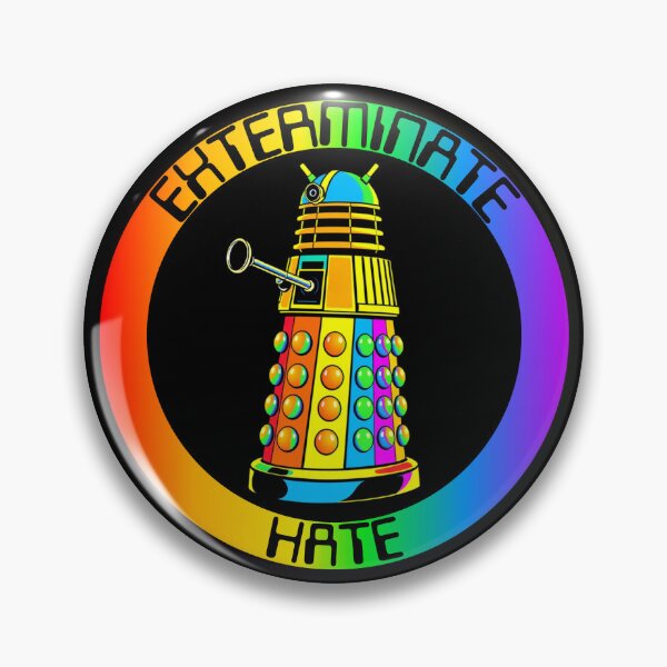 Item preview, exterminate hate dalek inspired pride rainbow  designed and sold by Alyn8.