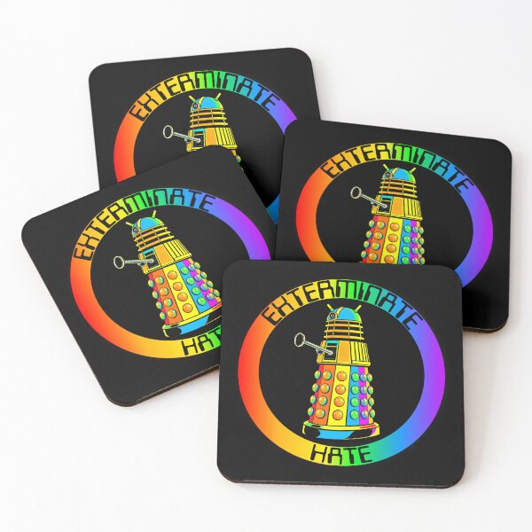 Item preview, exterminate hate dalek inspired pride rainbow  designed and sold by Alyn8.