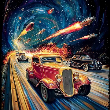 Artwork thumbnail, SPACE RODS – Cosmic Speed by SteadyRolling