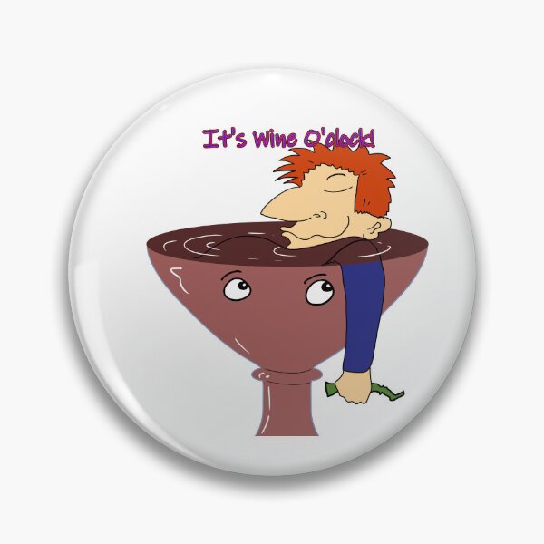 Item preview, Wine O'clock. Cartoon design designed and sold by Grant Wilson.