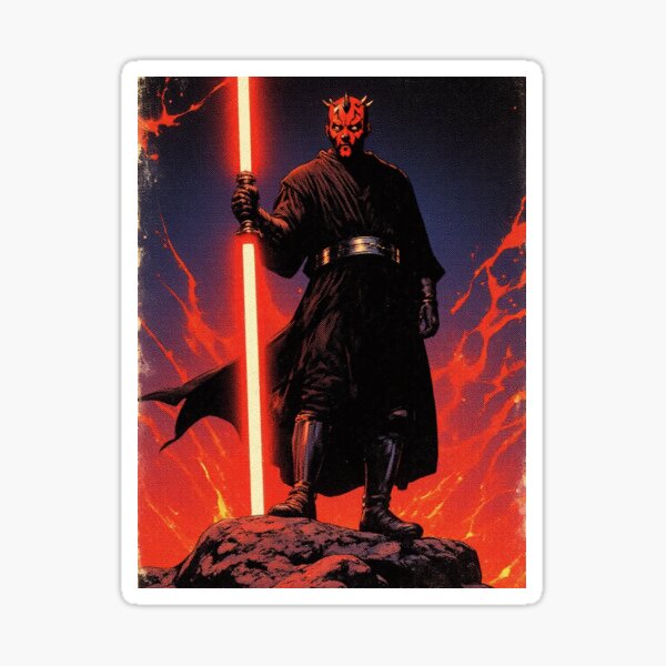 Artikel-Vorschau von Darth Maul Vintage Comic-Poster, designt und verkauft von cyberhymes.