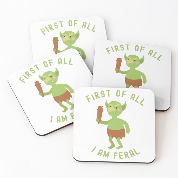 Item preview, First of All   I am Feral  -  Goblin with Club designed and sold by WigOutlet.