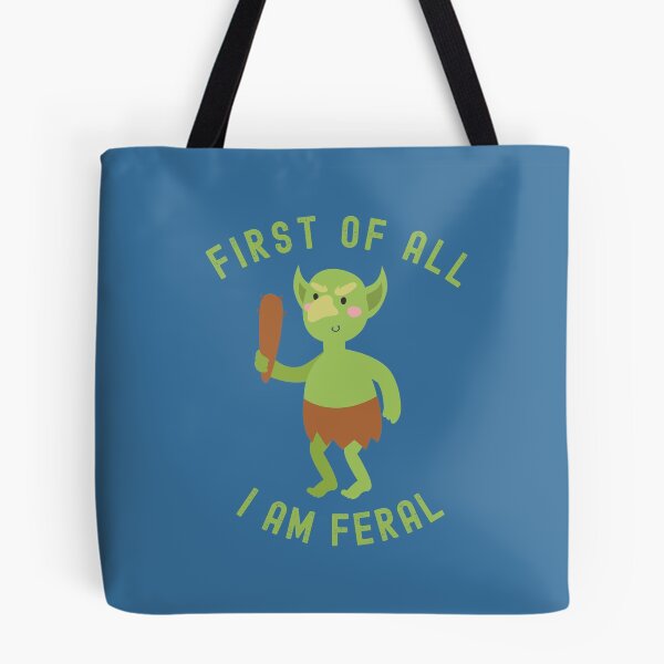 Item preview, First of All   I am Feral  -  Goblin with Club designed and sold by WigOutlet.