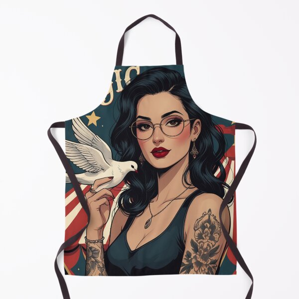Item preview,  The Magic Show rustic Magic Circus Poster with beautiful Tattooed Girl designed and sold by Vintage Designs +.