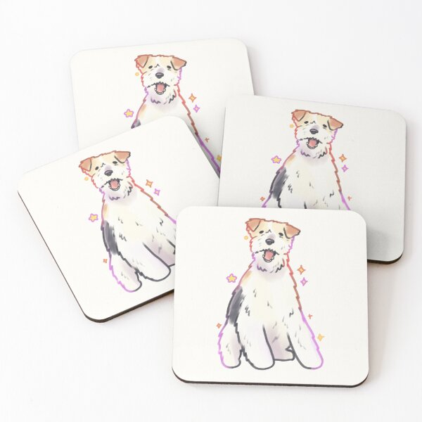 Item preview, Wire Fox Terrier illustration  designed and sold by Mayarartsy.