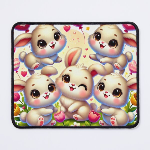Item preview, Happy bunnies, rabbits playing designed and sold by Azazel77.