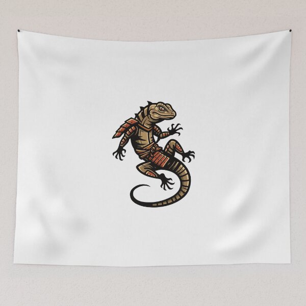 Item preview, Japanese samurai style lizard designed and sold by wi geon.