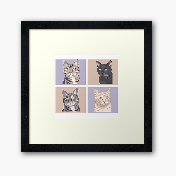Item preview, cats designed and sold by 1artcolor.