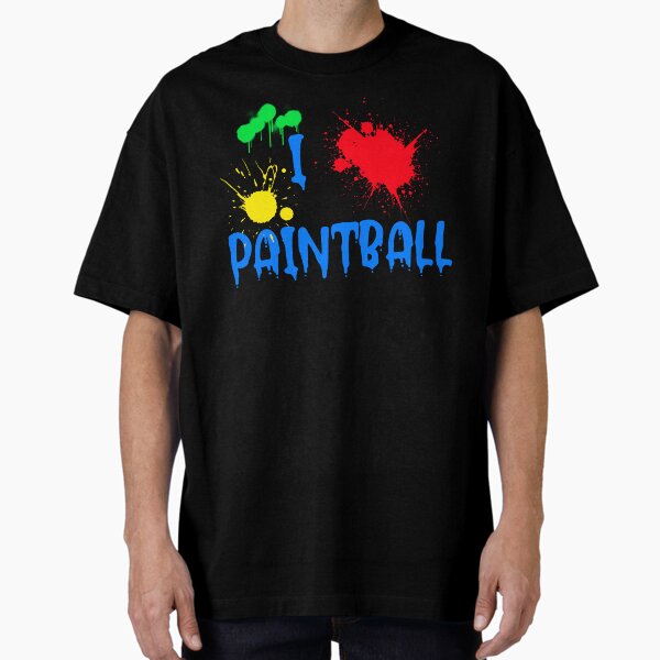 Vista previa del artículo con la obra «Amo el paintball», diseñado y vendido por pixelatedthread.