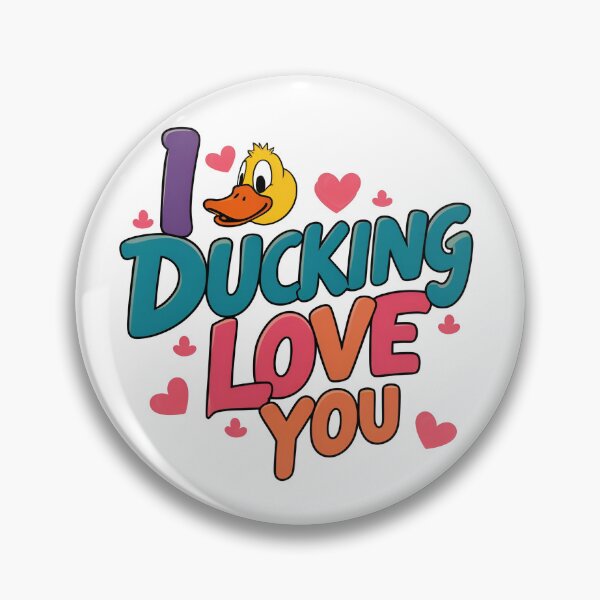 Item preview, I Ducking Love You Valentines Day Sticker designed and sold by soulcanvasclltv.