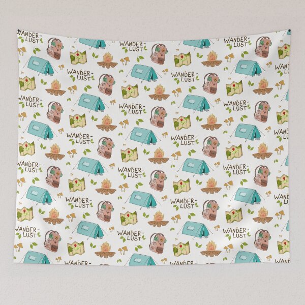 Item preview, Wanderlust Camping designed and sold by Monjas Studio .