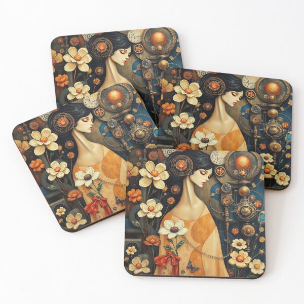 Item preview, Gustav Klimt inspired Steampunk Garden designed and sold by Vintage Designs +.
