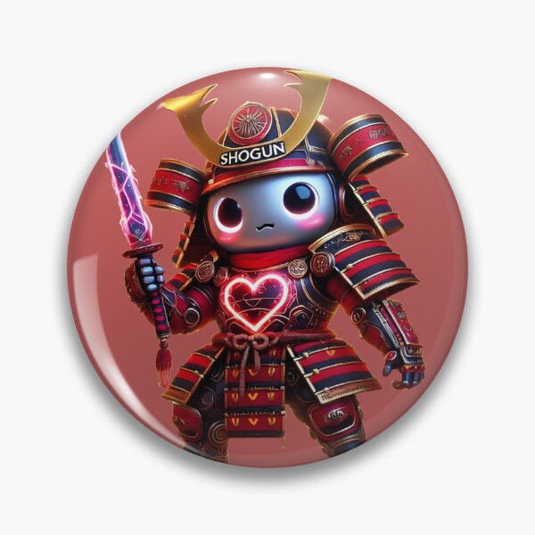 Item preview, Cyber Shogun Rockbot – The Ultimate Warrior of Power and Rebellion - Valentine’s Day - Model 19 designed and sold by NeonBot_Shop.