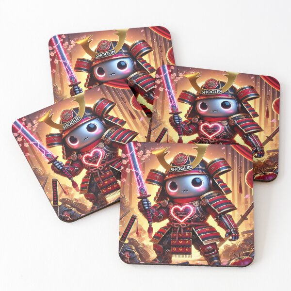 Item preview, Cyber Shogun Rockbot – The Ultimate Warrior of Power and Rebellion - Valentine’s Day - Model 19 designed and sold by NeonBot_Shop.