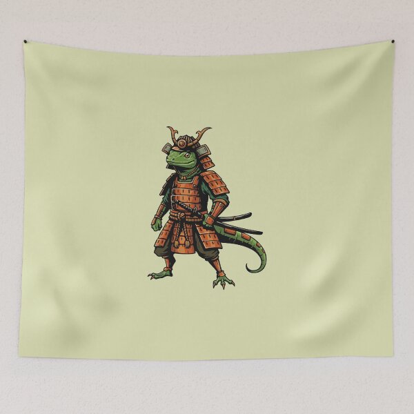 Item preview, Japanese samurai style lizard designed and sold by wi geon.