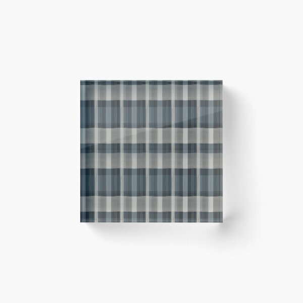 Item preview, Blue and gray plaid fabric designed and sold by Glam-OOTD.