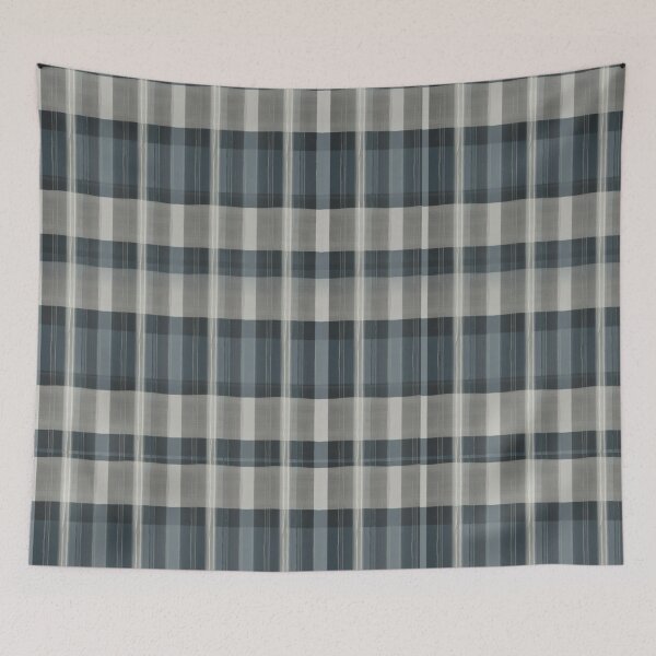 Item preview, Blue and gray plaid fabric designed and sold by Glam-OOTD.