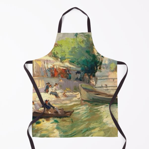 Item preview, Impressionist River Scene Painting | Southern France & Leisure by the Water designed and sold by CARRAANN.