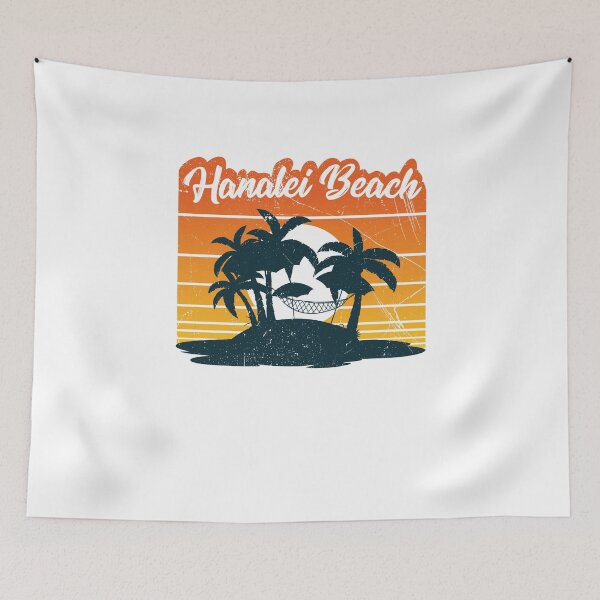 Item preview, Hawaiian Beach: Hanalei Beach, Kauai (v1) designed and sold by BlueRockDesigns.