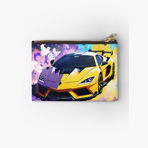Item preview, Sports Car, Splash Of Colors, Purple & Yellow designed and sold by DigitalHeadache.