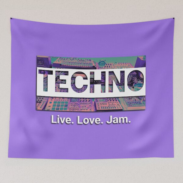 Item preview, Live Love Techno designed and sold by Teddy-FauxBear.
