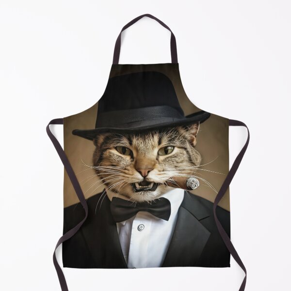 Item preview, Funny RETRO cat with hat and cigar (2) designed and sold by DocGermanicus.